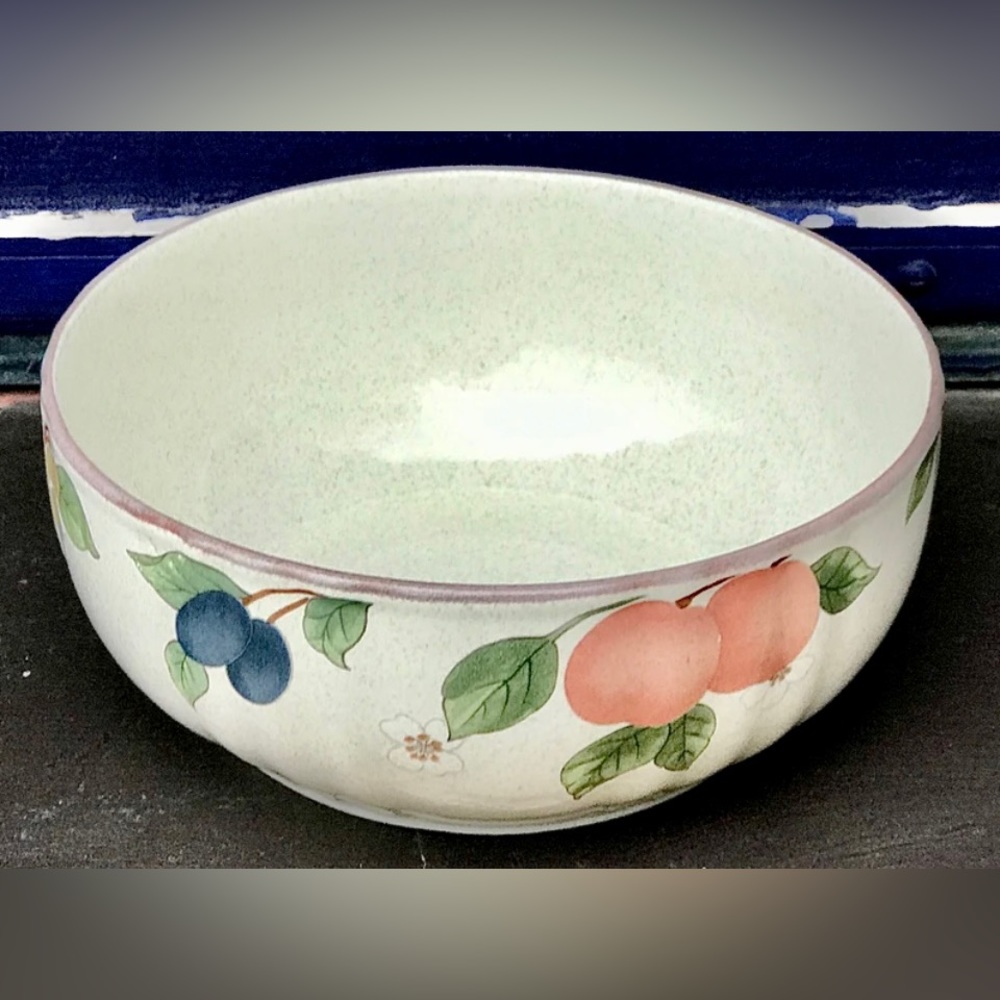 Vintage Retired Discontinued MIKASA Country Classics FRUIT PANORAMA 6.5" Bowl